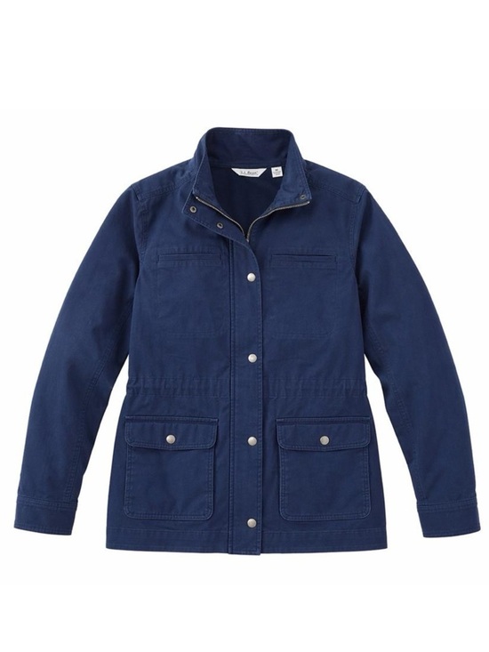 L.L. Bean Jackets & Blazers - LL BEAN women’s utility jacket navy blue barn chore workwear size M